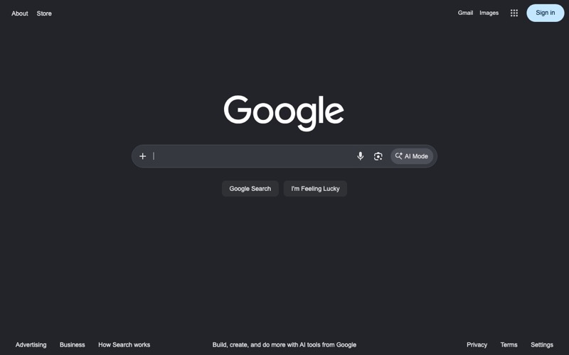 Google front page